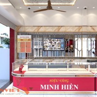 Thiết kế nội thất tiệm vàng Minh Hiền 